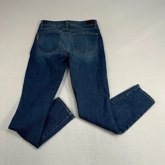 Paige Verdugo Crop Skinny Jeans Womens Size 27 Medium Blue Low Rise - Picture 3 of 13